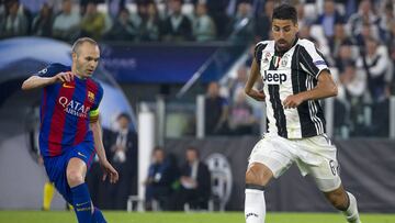 El centrocampista de la Juventus, Sami Khedira, durante un partido.