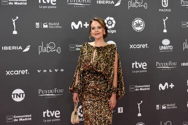 Cristina Umaña posa a su llegada a la 10ª edición de los Premios Platino del cine Iberoamericano.