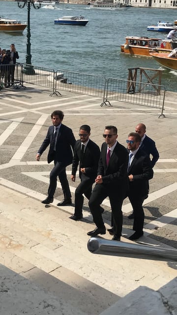 El delantero del Real Madrid Alvaro Morata contrajo matrimonio este s¨¢bado con la italiana Alice Campello en la iglesia del Redentor en la isla de La Giudecca, en Venecia, y a la boda asistieron compa?eros suyos del equipo blanco como Isco Alarc¨®n o Nacho Fern¨¢ndez.