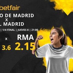 Atlético de Madrid Femenino vs. Real Madrid Femenino: horario, TV, estadísticas, cuadro y pronósticos