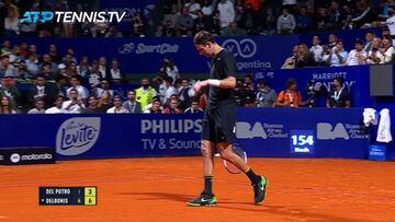 La despedida de Del Potro hace sombra a Delbonis