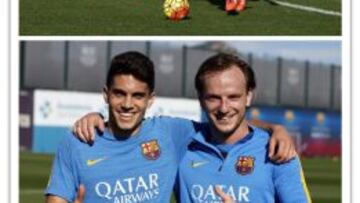 La imagen que subió Rakitic en Twitter.