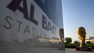 The Al-Bayt Stadium is pictured in al-Khor on November 10, 2022, ahead of the Qatar 2022 FIFA World Cup football tournament. (Photo by Kirill KUDRYAVTSEV / AFP) (Photo by KIRILL KUDRYAVTSEV/AFP via Getty Images)