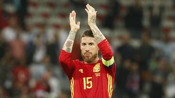 Ramos becomes Spain's most capped outfield player ever