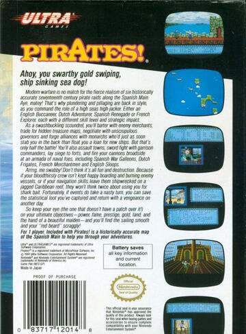 Captura de pantalla - Sid Meier's Pirates! (C64)