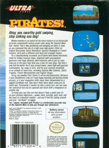 Captura de pantalla - Sid Meier&#039;s Pirates! (C64)