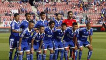 La formación inicial de la U contra Wanderers en la fecha pasada.