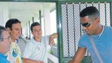 <b>DE VUELTA. </b>Robert trabajó ayer en la Ciudad Deportiva tanto por la mañana como por la tarde.