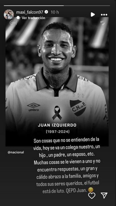Falcón reacciona a la muerte de Juan Izquierdo: “No encuentras respuestas”