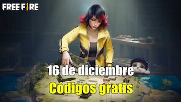 Free Fire | Códigos de hoy martes 16 de diciembre de 2025: recompensas gratis