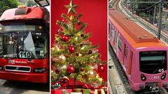 Nochebuena y Navidad 2023: ¿cuáles son los horarios del Metro, Metrobús y transporte público en CDMX?