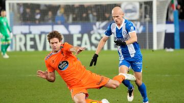 Guridi contra el Celta.