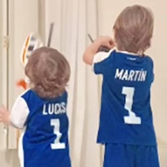 Los hijos de Casillas celebran la victoria del Oporto ante el Benfica