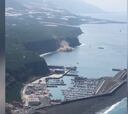 Impresionante desprendimiento en la costa de La Palma