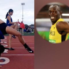 ¿Se imaginan a Bolt haciendo esto antes de correr? Sublime...