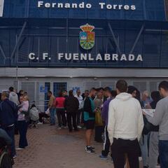 Colas desde la 04:30 para ver al Real Madrid en Fuenlabrada