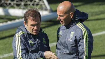 Llopis con Zidane.