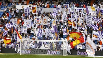 Ultra Sur in the Santiago Bernabéu.