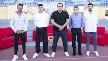 Rubén de la Barrera, Álvaro Benito, José Ramón Sandoval, Luis Nieto y Aitor van den Brule
