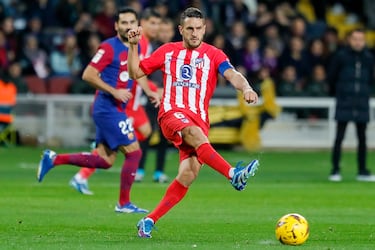 Koke, jugador del Atlético de Madrid durante una jugada del partido.