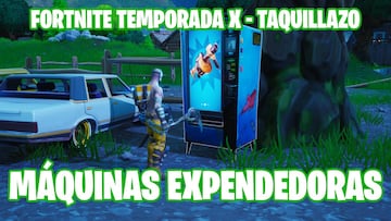 Fortnite Battle Royale - Temporada X | Desafío de Taquillazo: usa máquinas expendedoras en partidas distintas