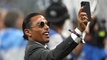 LUSAIL CITY, QATAR - DECEMBER 18: Nusret Goekce, nicknamed Salt Bae looks on after the FIFA World Cup Qatar 2022 Final match between Argentina and France at Lusail Stadium on December 18, 2022 in Lusail City, Qatar. (Photo by Lars Baron/Getty Images)