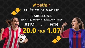 Atlético de Madrid vs. FC Barcelona Femenino: horario, TV, pronósticos, estadísticas y clasificación