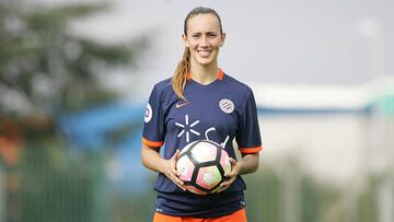 Virginia Torrecilla con el Montpellier.