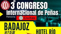 Cartel promocional del III Congreso de la Unión Internacional de Peñas del Atlético de Madrid.