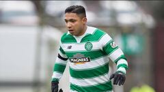 Izaguirre con la camiseta del Celtic escoc&eacute;s. 