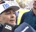 Maradona rompió a llorar y señaló a los dos culpables de su veto en el fútbol argentino