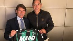 Lemos, cedido al el Sassuolo, que se guarda una opción de compra