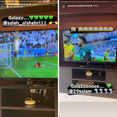 Gustavo Cuéllar celebra victoria de Arabia Saudita sobre Argentina