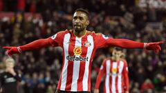 Jermain Defoe celebrando un gol con el Sunderland.