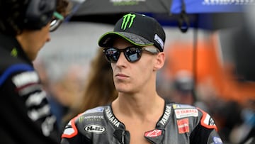 Fabio Quartararo, en Valencia.