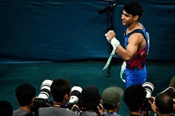 El gimnasta colombiano logró la medalla de plata en la prueba de barra fija de los Juegos Olímpicos de París 2024 tras lograr una clasificación de 14.533, misma puntuación del japonés Shinnosuke Oka que fue oro gracias a su ejecución.  