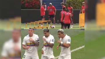 Particular coreografía la de los cracks colombianos.