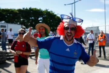 Gran ambiente en la previa de la final de la Eurocopa