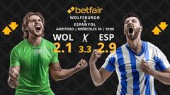 VfL Wolfsburgo vs. RCD Espanyol: horario, dónde ver, estadísticas y pronósticos