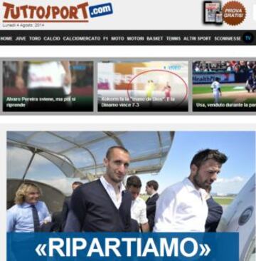 Portadas de la prensa extranjera