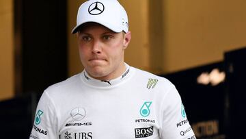 Valtteri Bottas, piloto de Mercedes, tras la clasificación del GP de Australia.