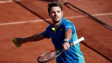 Stan Wawrinka celebra su pase a la final de Roland Garros 2017.