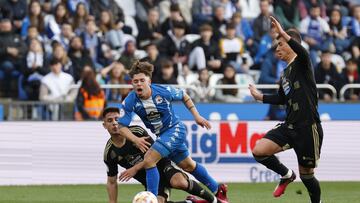 Mario Soriano fue de los destacados en el Deportivo - Celta B.