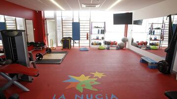 Imagen del gimnasio del Estadio Camilo Cano de La Nucia.