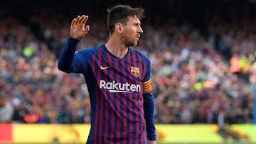 Messi, en el Barcelona-Espanyol (2-0)