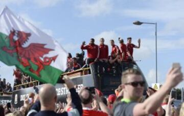 Las imágenes de Gareth Bale y la selección de Gales en Cardiff