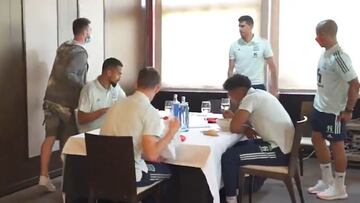 La selección desconecta en un restaurante de moda de la capital