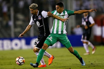 Un gol de Vladimir Hernández dio el triunfo a Atlético Nacional ante Colo Colo en el debut en la Copa Libertadores 2018. Delfín, el próximo rival del verde.