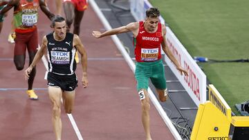 Geordie Beamishgana a Soufiane El Bakkali sobre la línea en Tokio.