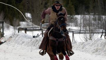Skijoring: la fusi¨®n entre carreras de caballos y esqu¨ª
